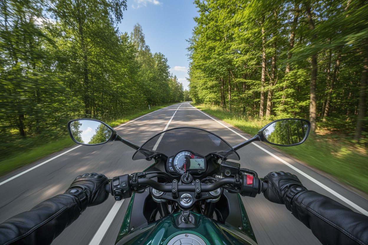 Bike is not realistic make the bike realistic and make the hands of the man keep on the bike handle 